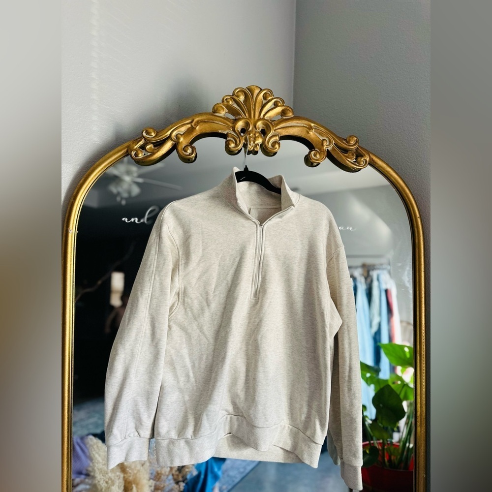 Lululemon mens French Terry half zip sweatshirt